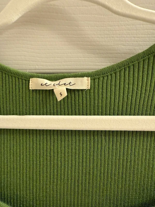 Green knit sweater dress - Image 2