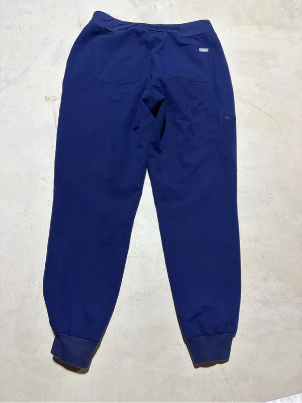 Figs Navy Drawstring scrub Jogger Pants large - Image 10