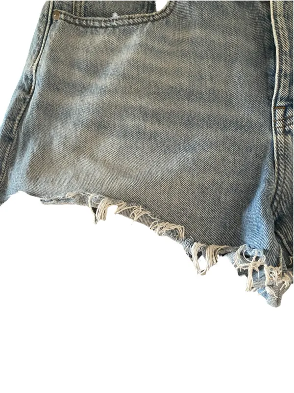 Madewell Relaxed Denim Medium Wash Cutoff Jean Shorts Button Fly 29 Basic boho - Image 4