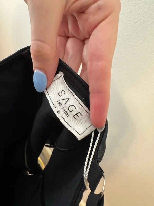 Sage The Label Dress Mini leather  - Image 2