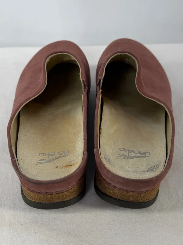 Dansko Mariella Milled Nubuck Leather Mules in Rose Pink Size 10.5-11 or 41‎ - Image 6