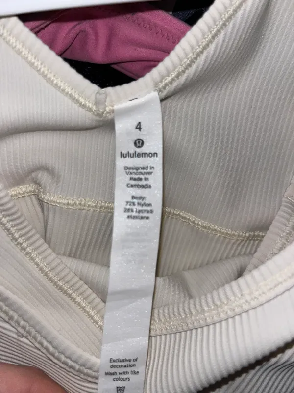 Lululemon Ribbed Crop Tank Top - Image 4