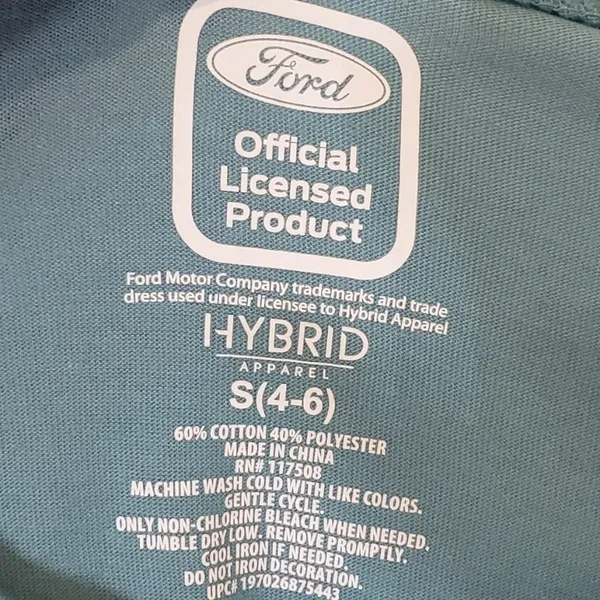 FORD Hybrid Apparel graphic tshirt BRONCO RARE BREED FORD S - Image 2