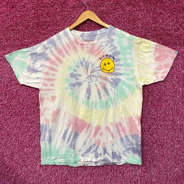 Dazed and Confused Acid Trip Smiley Movie Promo Tie Dye L - Image 3