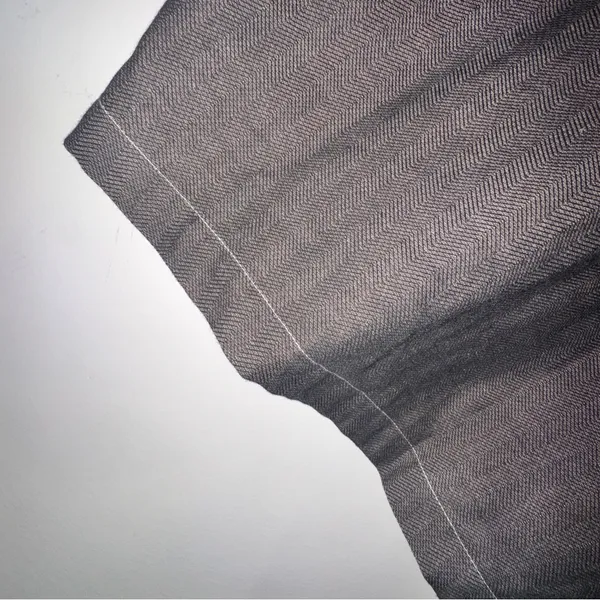 Vintage Christian Dior Pyjama Herringbone Button Front Lounge Shirt M Luxury 80s - Image 10