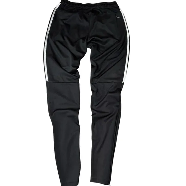 Adidas Climacool Soccer Track Pants XS Black Ankle Zip Training - Image 2