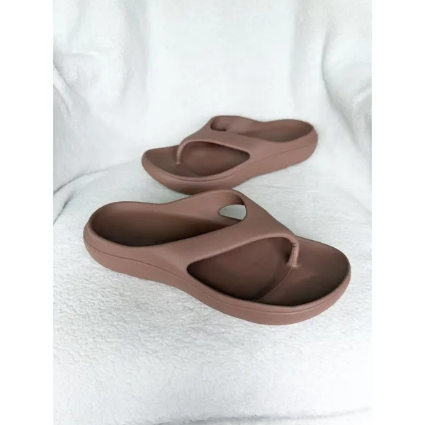 CALIA Women's Molded Flip Flops Size 10 Cinnamon Thong Foamy Bottoms - Image 3