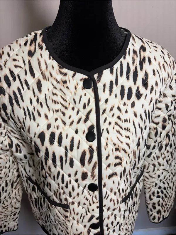 Sanctuary Quilted Jacket Animal Print NWT $129 - Image 5