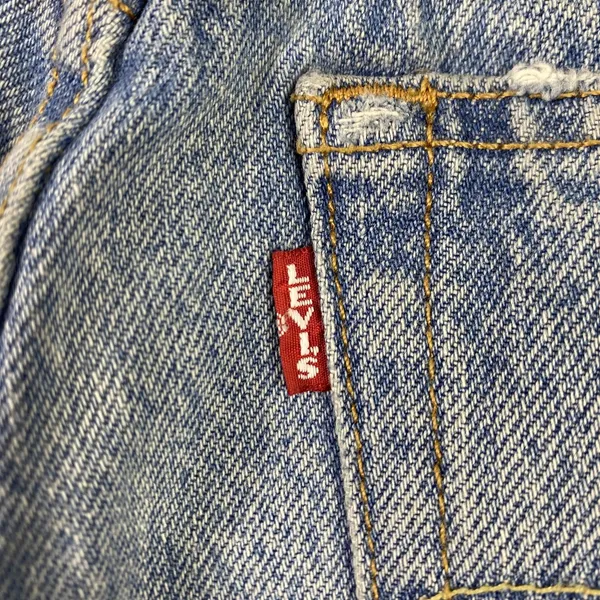 Levi's 501 Skinny Jeans Womens 24‎ High Rise Light Wash Distressed Denim 24x28 - Image 11