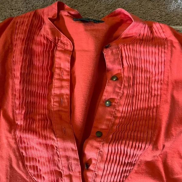 Ralph Lauren‎ large orange blouse - Image 7