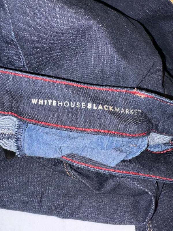 White House Black Market jeans The Slim style straight leg slim fit Size 4 - Image 7