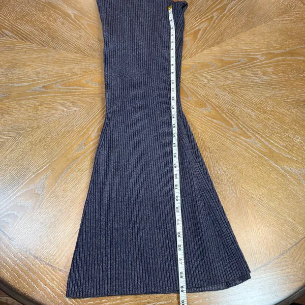 Anthropologie Pilcro‎ Sweater Knit Pants Flared Pull On Indigo Blue Size Small - Image 10