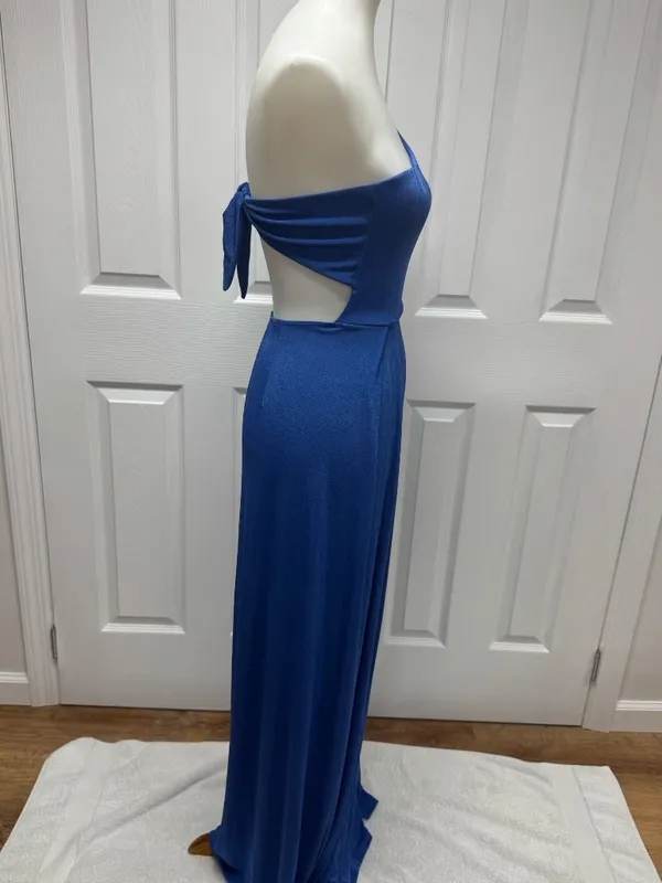 Lucy in the Sky - Blue One Shoulder Maxi Dress -Size XS‎ - NEW Without Tags. - Image 5