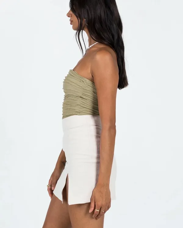 Lioness The Lola Mini Skirt in Oatmeal - Size Small - Image 4
