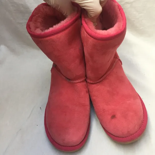 Mini UGG Pink Boots Size: 6 - Image 2
