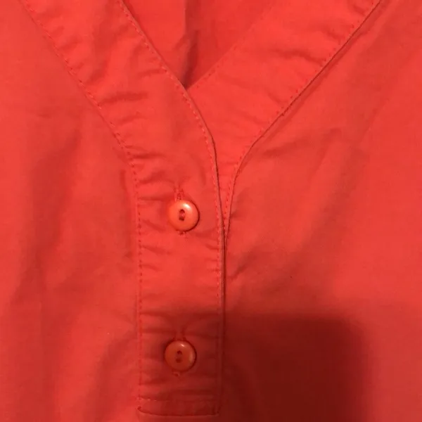 Crocs Medical Apparel Women’s Scrub Top Size Large Orange Color - Image 4