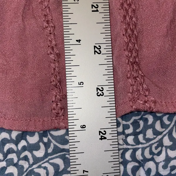 Knox Rose Peasant Top Women Size S Pink Embroidered Boho Cottagecore Blouse - Image 7
