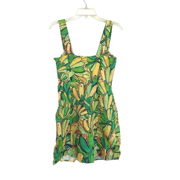 Farm Rio Green Banana Dress size small - Image 3