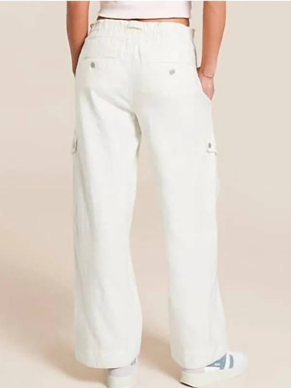 Free People We The Free Park Ave Cargo Pants – Ivory – Size Large - Image 6