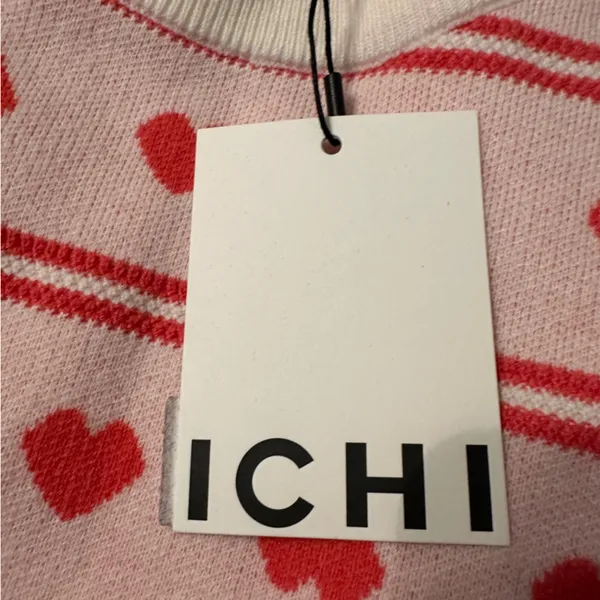 ICHI Brielle Jacquard Long Sleeve Pullover Sweater - Image 9