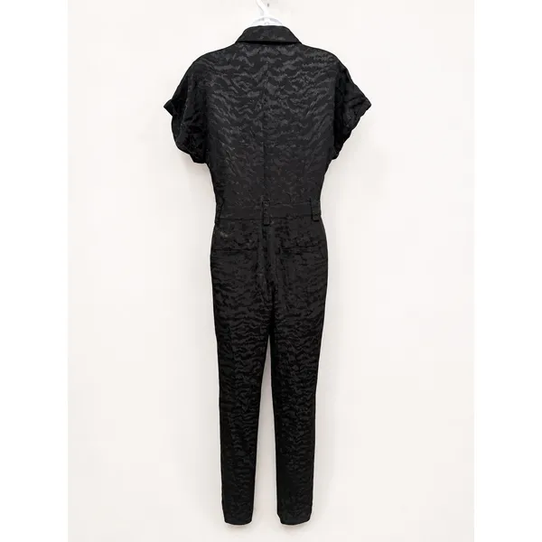 Good American Jumpsuit Women S Summer Boss Black‎ Jacquard Animal Print Mob Wife - Image 12
