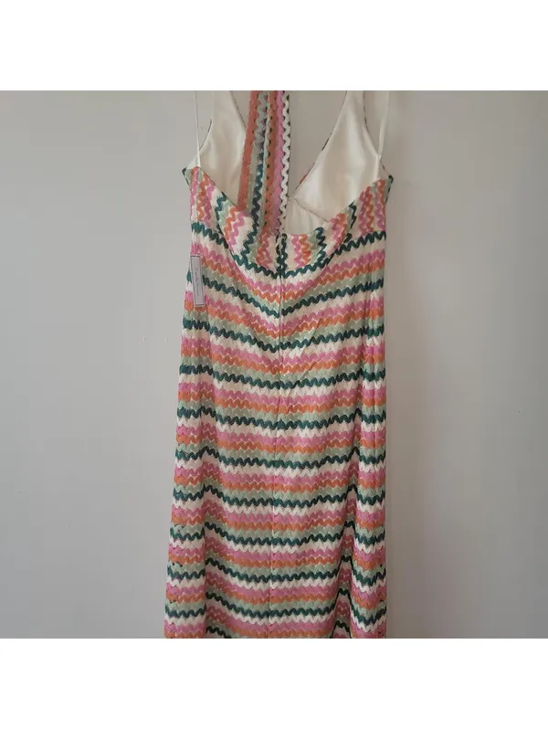 Premier Amour Multicolor Lace Dress NWT Chevron Sz XL - Image 6