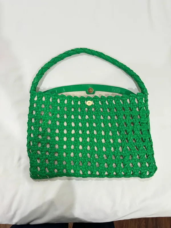 Vince Camuto Green Leather Shoulder Bag - Image 2