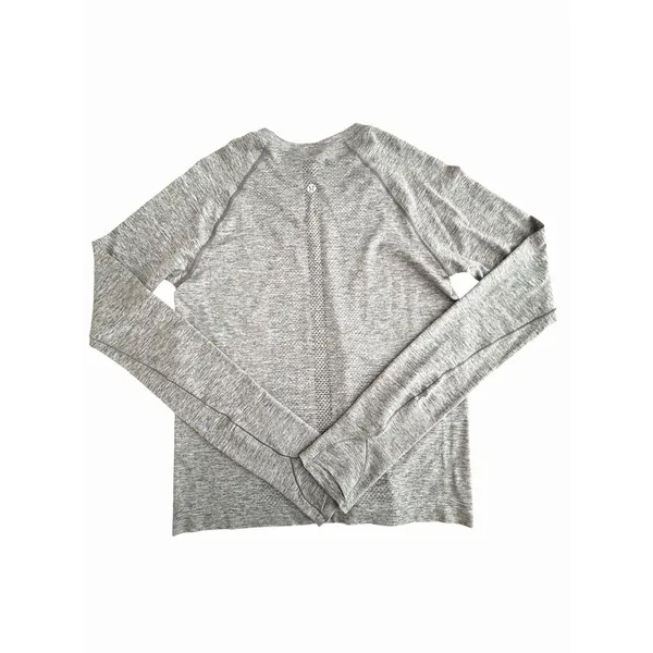 Lululemon Swiftly Womens Size 8 Gray Top Tech Long Sleeve Activewear #JJJ3-4 - Image 4