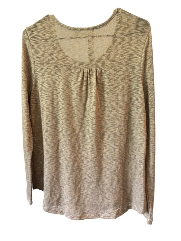 Cato Women’s Brown Long Sleeve Lace Design Top - Image 3