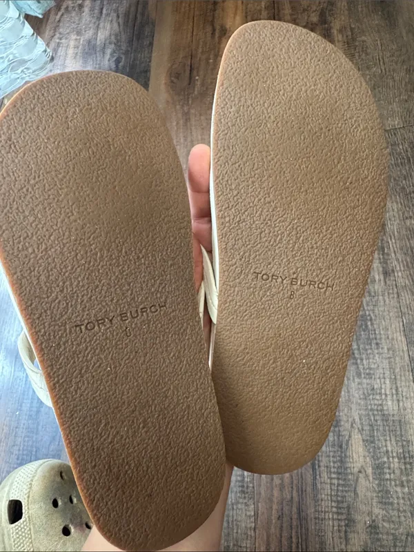 Tory Burch white  Logo Thong Sandals - Image 3