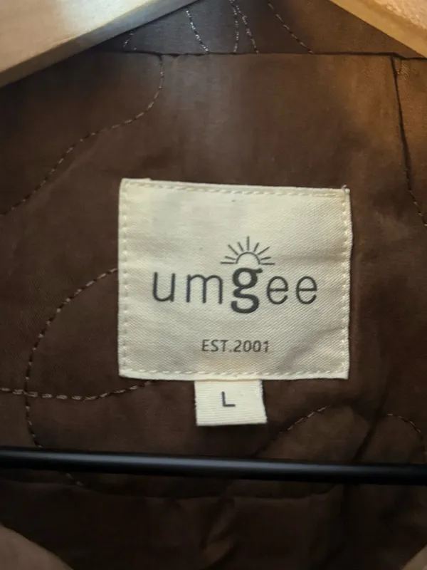 Umgee Brown Floral Quilted Zip-Up Vest‎ - Image 4