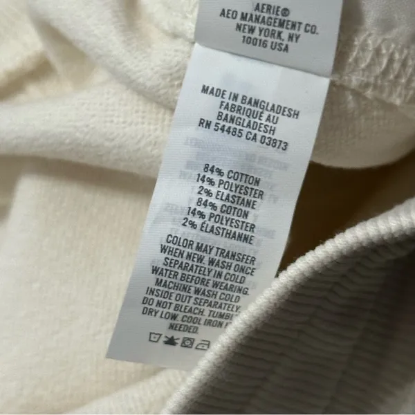 Aerie NWT Women’s Size XL Cream Ivory Natural Soft Landing Trousers Sweatpants - Image 9