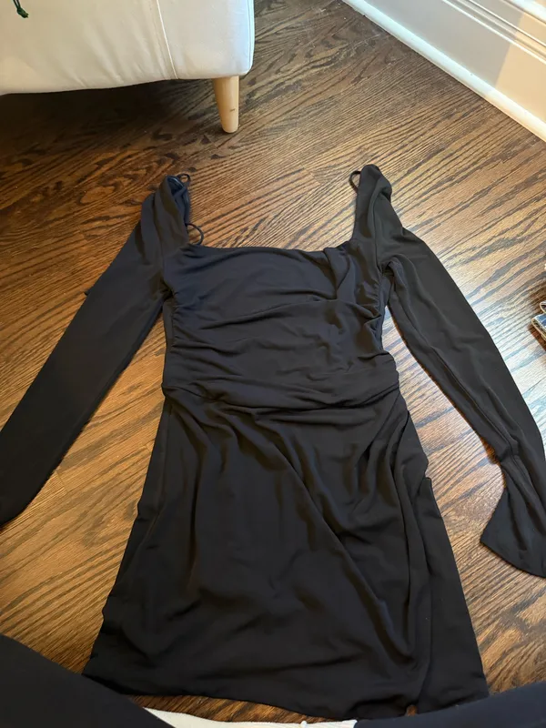 Tiger Mist Joslin Mini Dress Long Sleeve Slit - Image 3