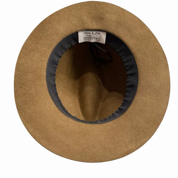 Anna & Ava Women 100%‎ Wool Fedora Hat Brown Western Rancher Wide Brim Boho Fall - Image 7