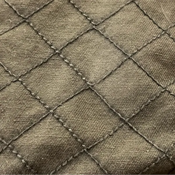 Levi’s Quilted Utility Military Jacket Epaulets Army Green XL - Image 4