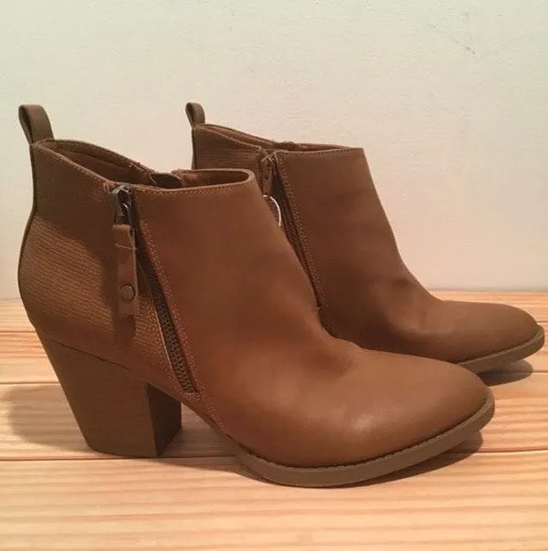 Brown Ankle Boots, Size 9 - Image 2