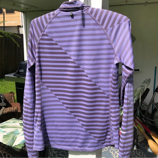 Nike Element Running Half Zip Purple Stripe M - Image 2