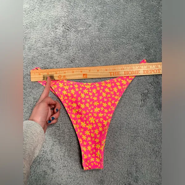Kulani kinis Floral Pink bikini swimsuit Bottoms large - Image 9