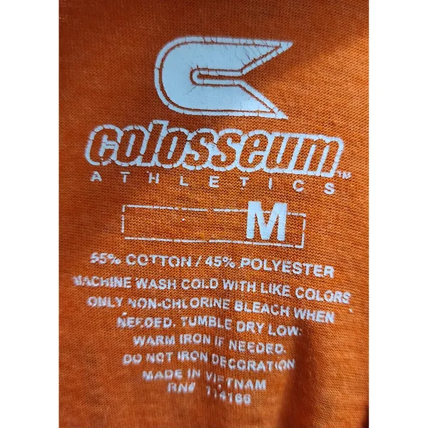 Virginia Cavaliers NCAA T-Shirt Colosseum Athletics Orange Medium‎ - Image 3