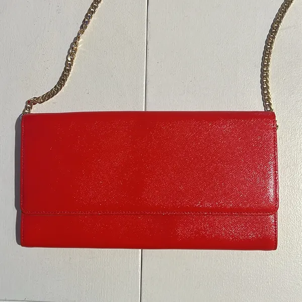 Nordstrom red Crossbody purse clutch - Image 2
