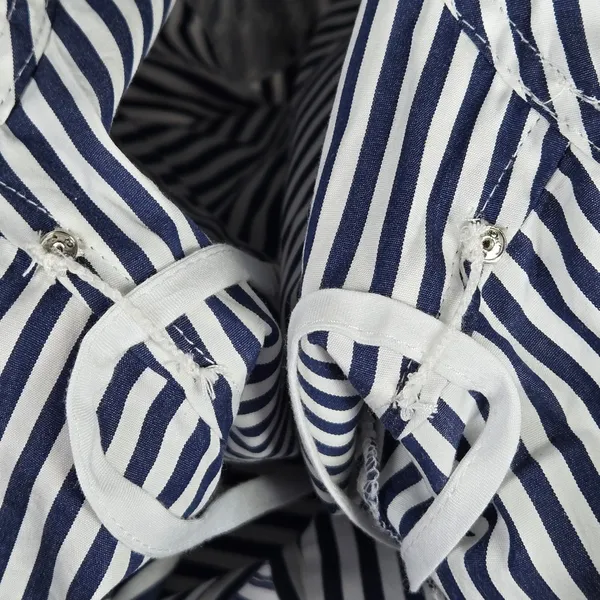 J. Crew Delilah dress striped cotton poplin‎ CJ495 S NWT Short Sleeve Blue White - Image 8