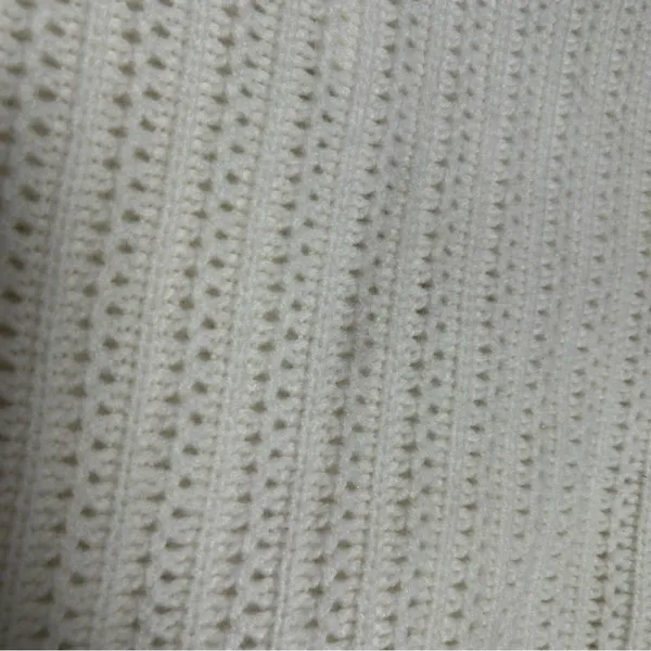 NWT‎ Madewell Ivory Pointelle-Stitch Mockneck Sweater Size XXS - Image 5