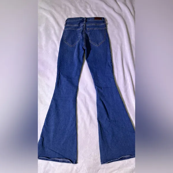 Hollister Deep Blue Flare Jeans - Wide Leg - Image 3