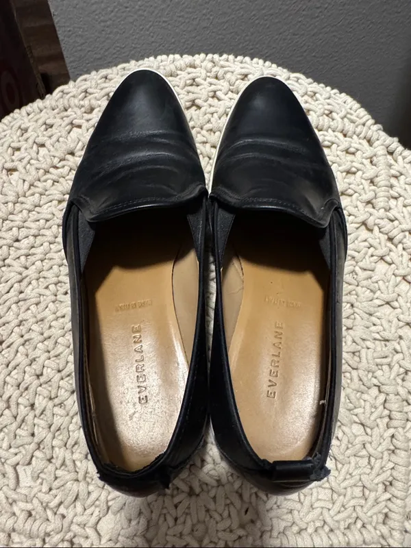 • Everlane • Women’s Black 100% Leather Street Sneaker Size 9 - Image 6