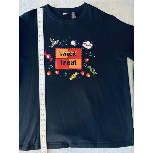Halloween Trick-Or-Treat VTG Embroidered Grandmacore Sweatshirt Unisex Size 1X - Image 7