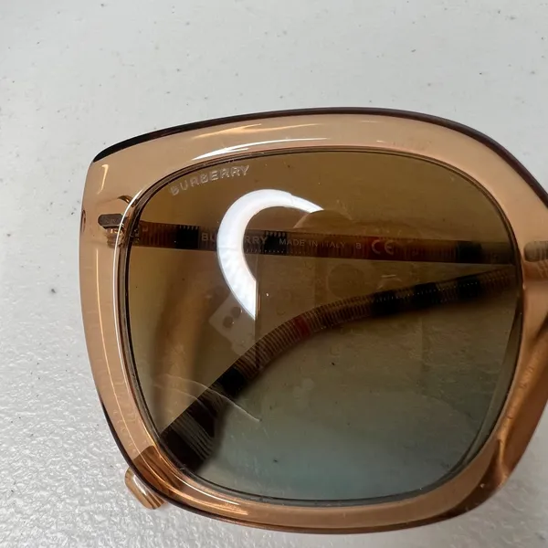 Burberry Tan Square Sunglasses - Image 9