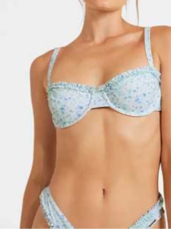 Blackbough Amelia Frilled Underwire Top - Tea Time - Image 3
