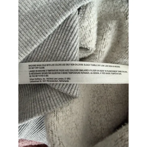 Free People Triple Threat Hoodie Sweatshirt Gray Women's Size Medium - Image 12