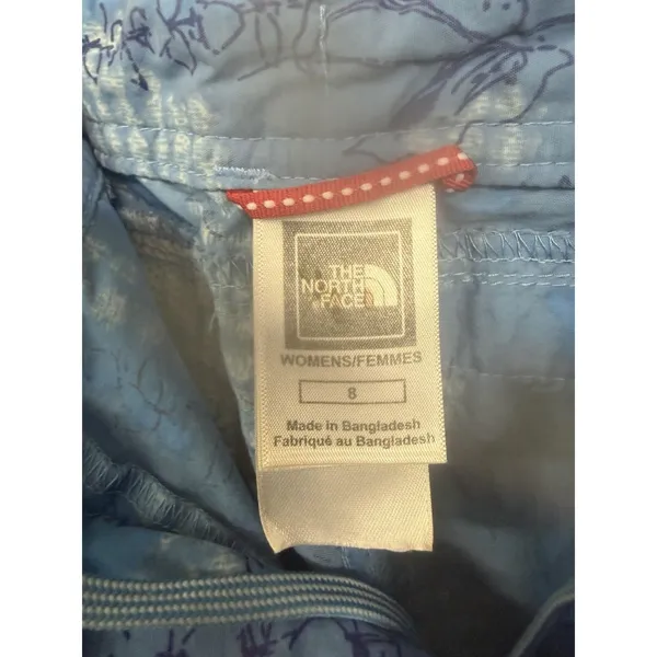 The North Face Women’s Sz 8 Blue Floral Athletic Shorts Nylon Outdoor Active - Image 6