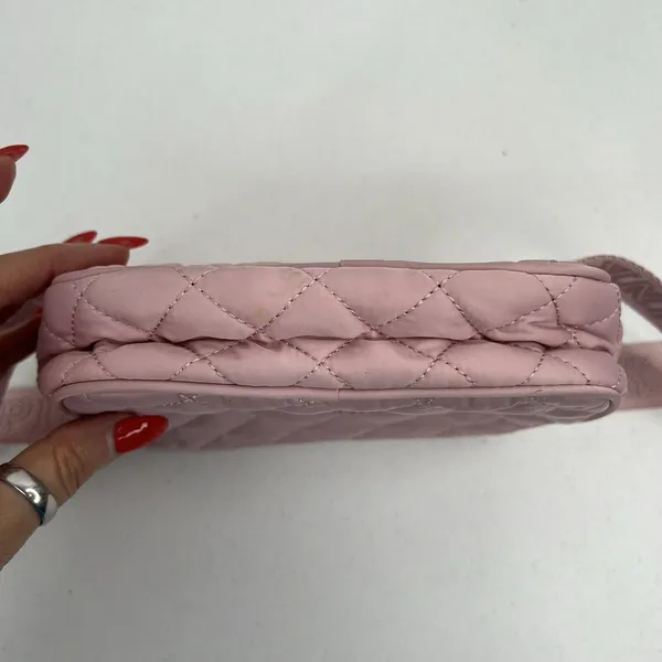 PINK Victoria's Secret Belt Bag Pink Quilted Logo Strap Fanny Pack Waist Bag - Image 9